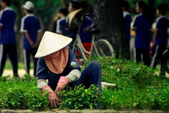 Asian conical hat