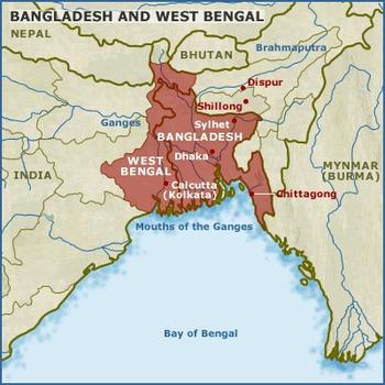 map of Bengal