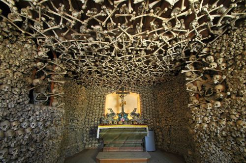 Skull chapel in Czermna, Poland (photo by Merlin)