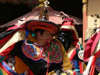 Dance of the Black Hats at the Paro Tsechu