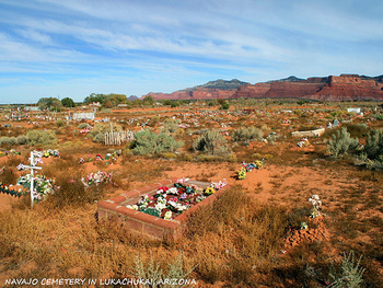 Navajo Cemetery in Lukachukai, Arizona