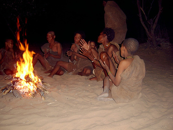 San people singing