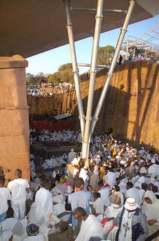 Ganna pilgrimage at Bet Maryam, Lalibela