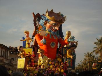 Carnival float in Viareggio, Italy