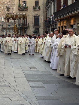 Corpus Christi procession in Barcelona