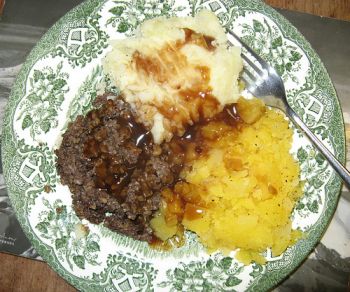 Haggis, neeps and tatties