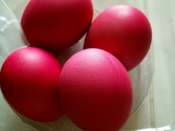 Red eggs