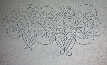 Vanuatu sand drawing